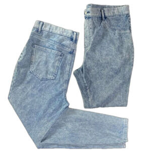 TIME N TRU light wash denim jegging// Wms XL